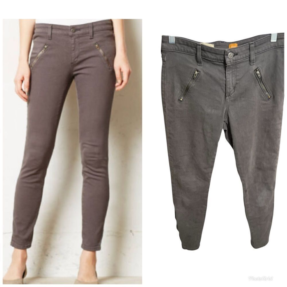 Anthropologie Pilcro and the letterpress 29 Gray Slim Skinny jeans
Zippers